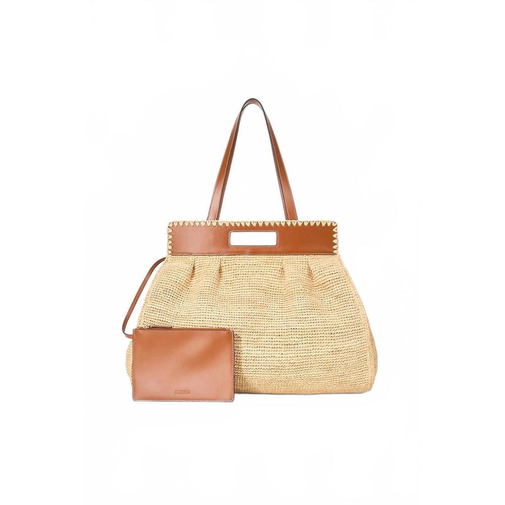 NEW STAUD women's rue tote bag in natural/ tan - Picture 3 of 8